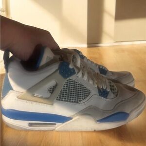 Jordan White and Blue Sneakers